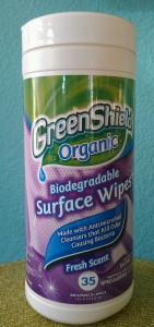 Green Shieled Organic Surface Wipes