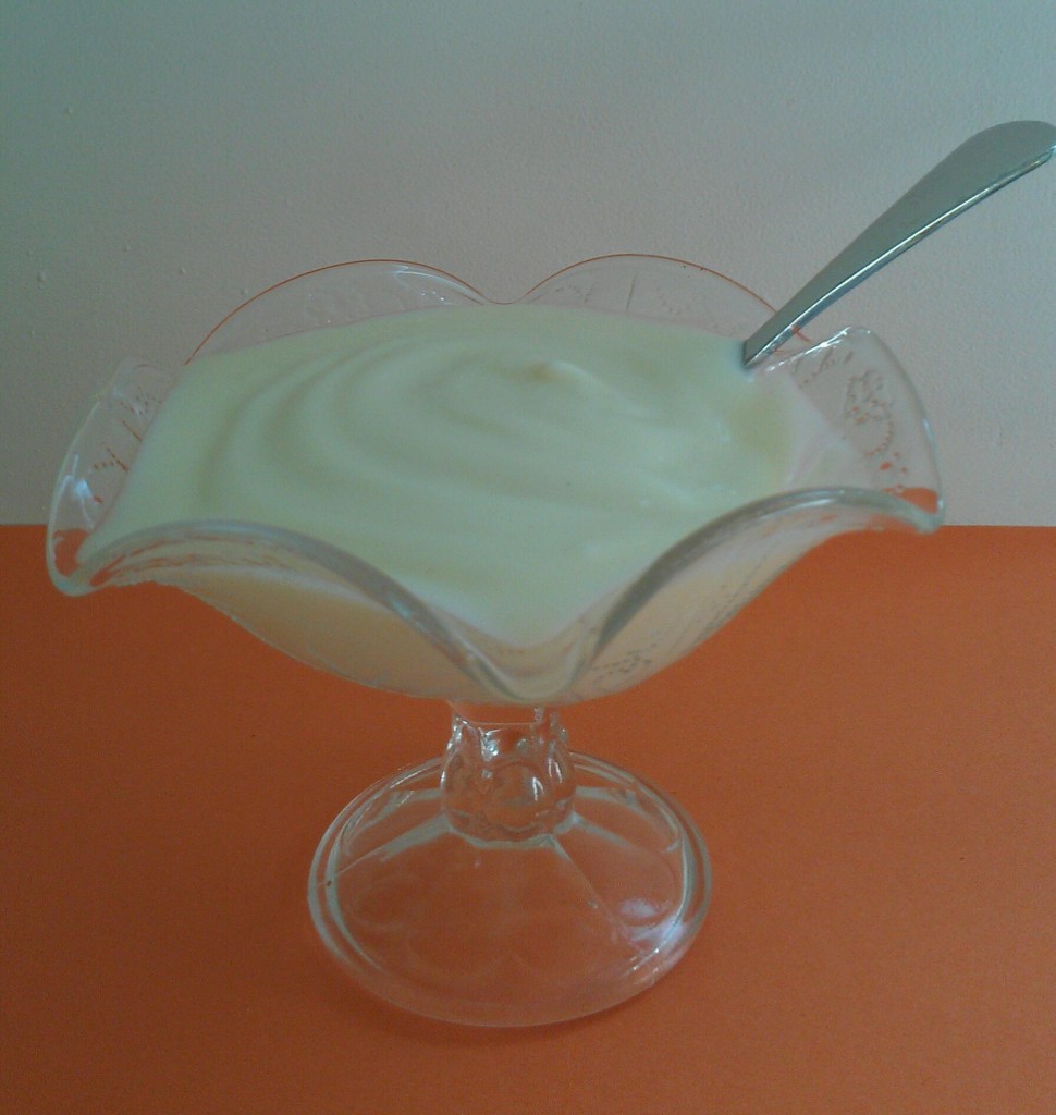 Yogurt in Glass Parfait Cup