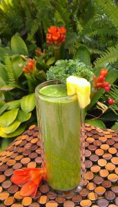 This nutrition-rich smoothie made with tropical fruits, ginger, and greens is full of health benefits, such as being a great digestion booster, potential mood enhancer, and more!