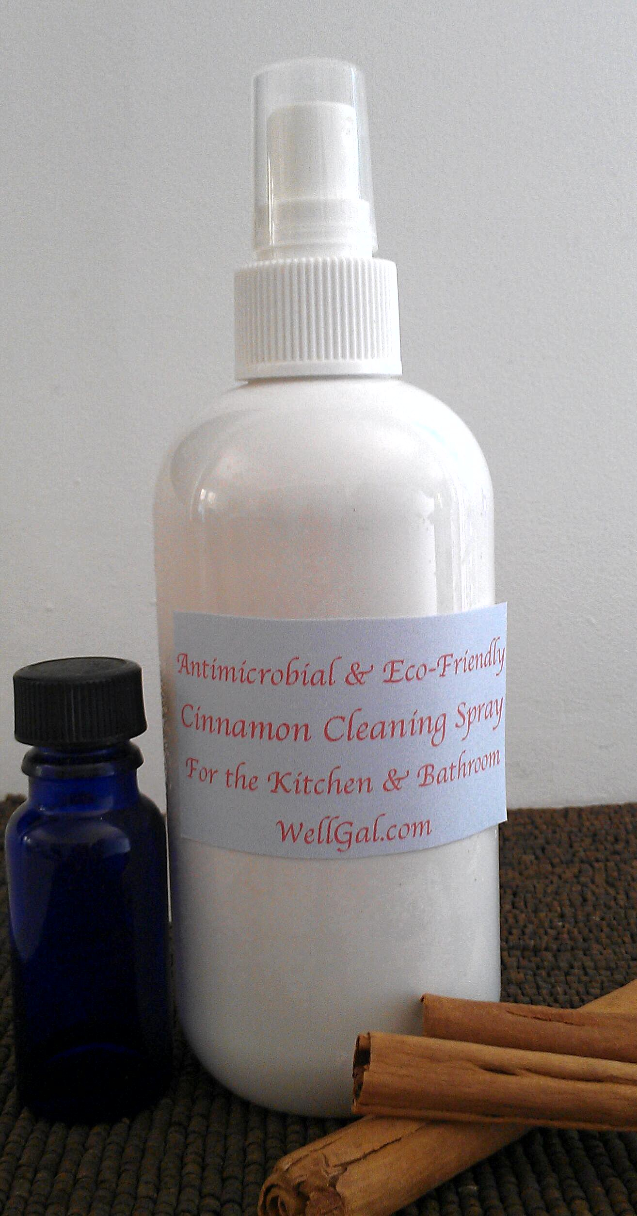 DIY Antimicrobial Cinnamon Cleaning Spray for the Kitchen and Bathroom