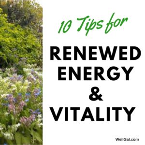 Graphic for 10 tips to spring back into spring with renewed energy and vitality.