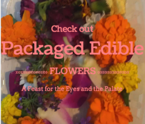 Check out these amazingly beautiful edible flowers available in a rainbow of colors for your cooking delight!